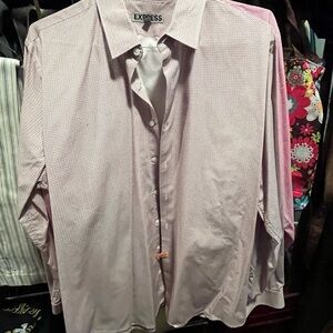 Express Men's Light Pink Dress Shirt
